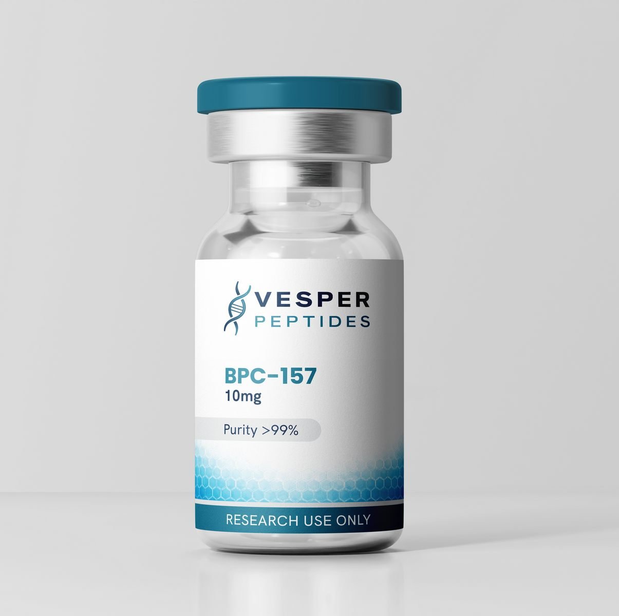 BPC-157 cytoprotective pentadecapeptide research peptide 10mg lyophilized vial