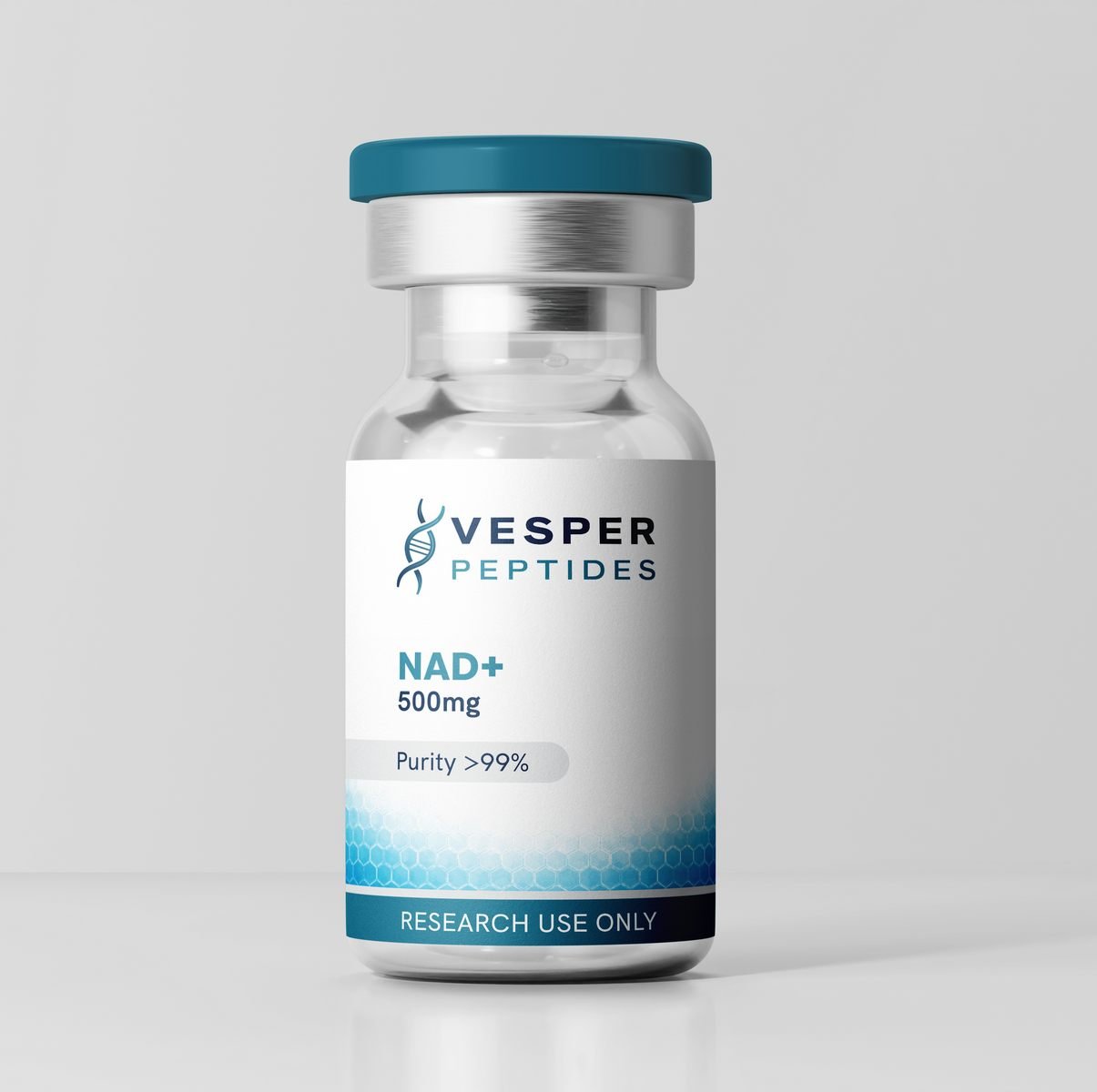 NAD+ nicotinamide adenine dinucleotide 500mg research-grade lyophilized vial